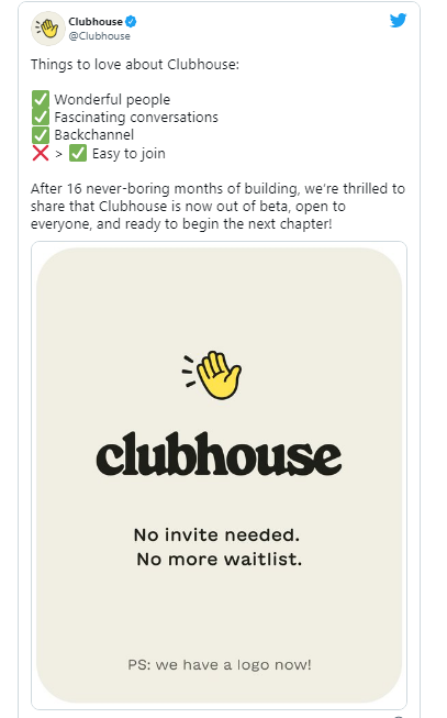 clubhouse tek