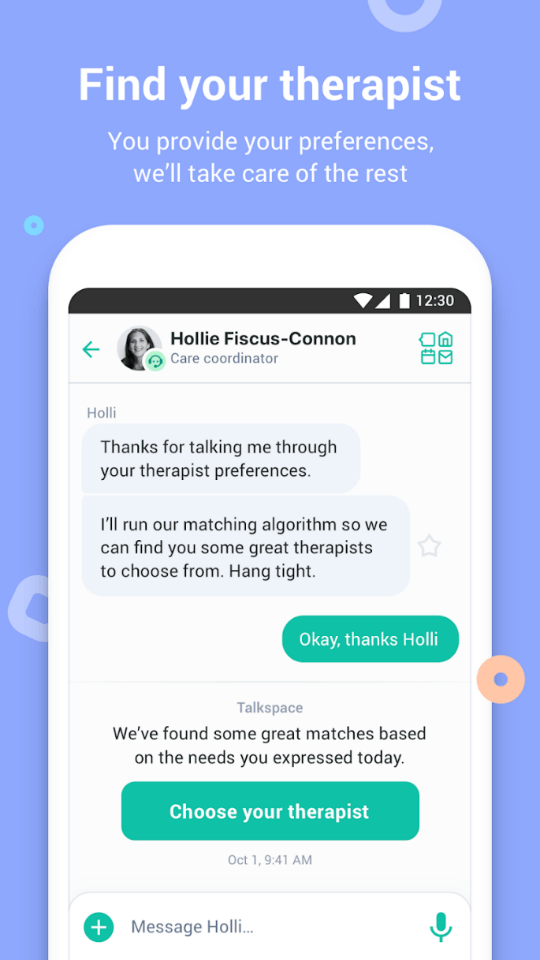 Talkspace Therapy and Counseling