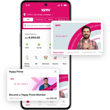 TekRevol Yeppy case study mobile app UI and super app development showcase